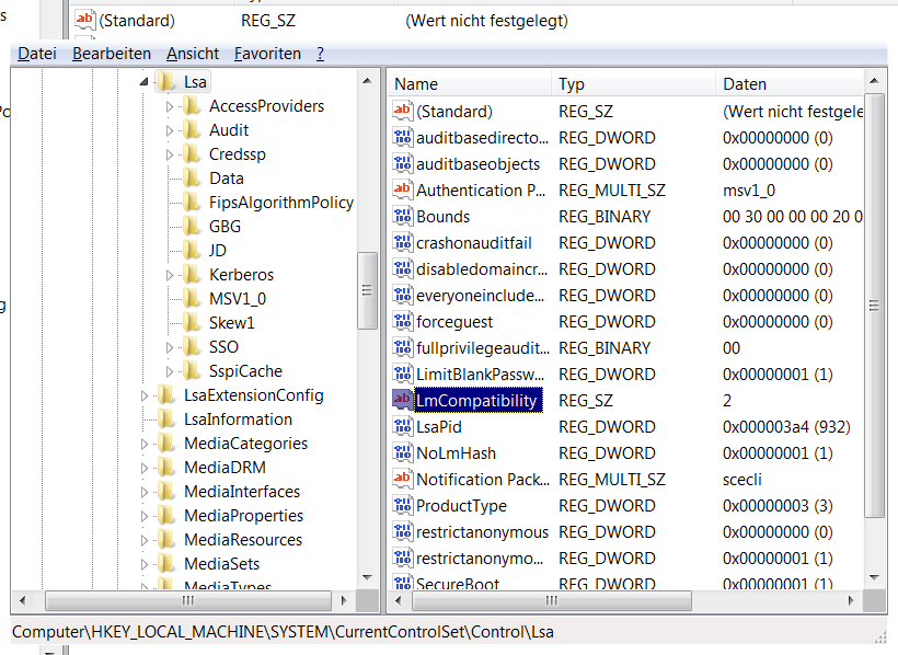 regedit editiert die hierarchisch strukturierten Daten der Windows-Registry